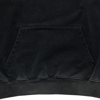 DENIM EFFECT ZURRY HOODIE BLACK