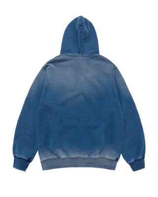 DENIM EFFECT ZURRY HOODIE NAVY
