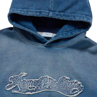 DENIM EFFECT ZURRY HOODIE NAVY
