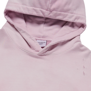 DISTRESSED HOODIE LIGHT PINK