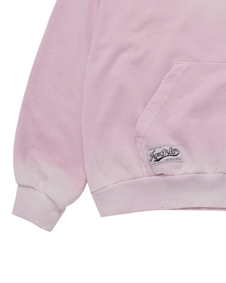 DISTRESSED HOODIE LIGHT PINK