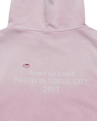 DISTRESSED HOODIE LIGHT PINK