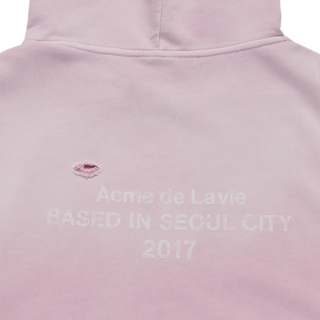 DISTRESSED HOODIE LIGHT PINK
