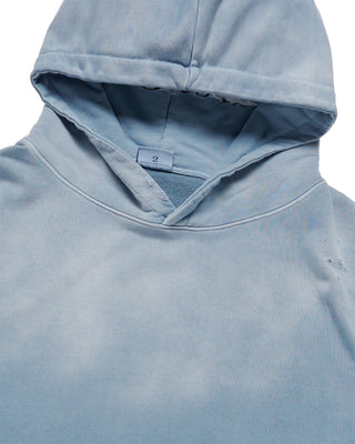 DISTRESSED HOODIE SKY BLUE