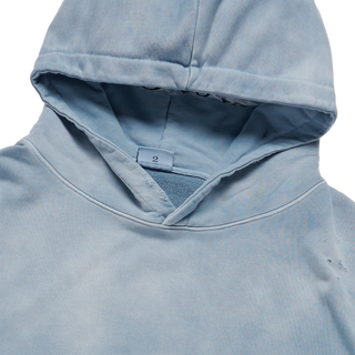 DISTRESSED HOODIE SKY BLUE