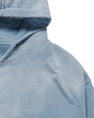 DISTRESSED HOODIE SKY BLUE