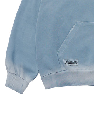 DISTRESSED HOODIE SKY BLUE