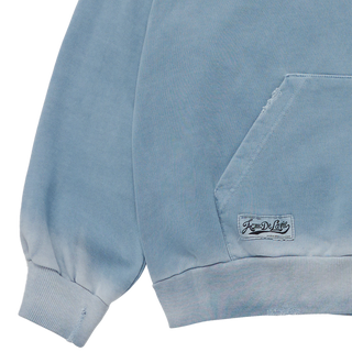 DISTRESSED HOODIE SKY BLUE