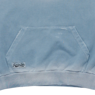 DISTRESSED HOODIE SKY BLUE