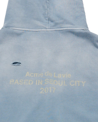 DISTRESSED HOODIE SKY BLUE