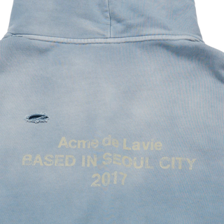DISTRESSED HOODIE SKY BLUE