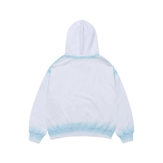 LINE HAND SPRAY HOODIE WHITE