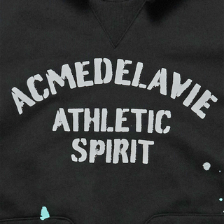 PAINT EFFECT HOODIE BLACK
