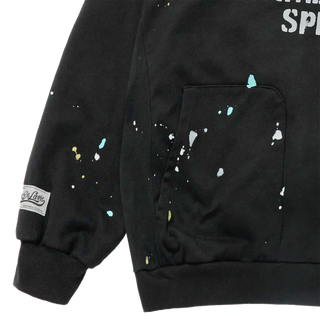 PAINT EFFECT HOODIE BLACK