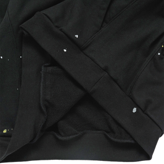 PAINT EFFECT HOODIE BLACK