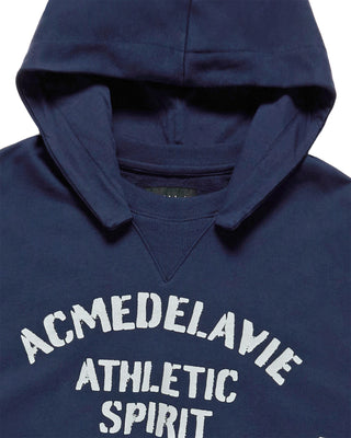 PAINT EFFECT HOODIE LIGHT NAVY