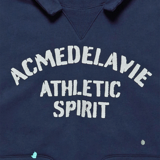 PAINT EFFECT HOODIE LIGHT NAVY