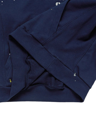 PAINT EFFECT HOODIE LIGHT NAVY
