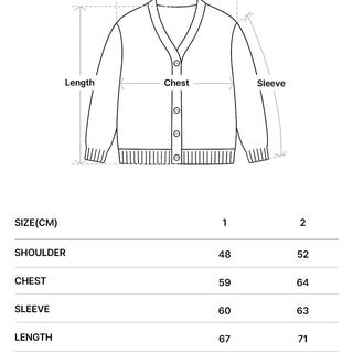 V NECK SOLID CARDIGAN BLACK