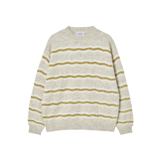 WAVE STRIPE MOHAIR KNIT IVORY