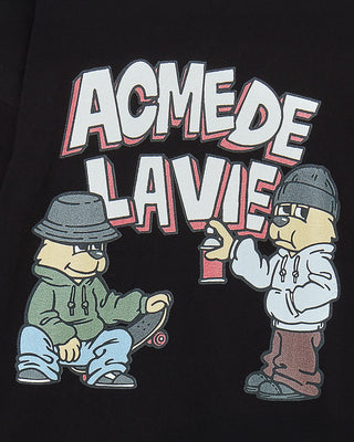 AC BEAR GRAFFITI LONG SLEEVE BLACK
