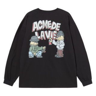 AC BEAR GRAFFITI LONG SLEEVE BLACK