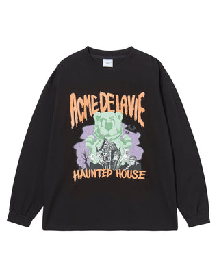 AC BEAR HALLOWEEN LONG SLEEVE T-SHIRT BLACK