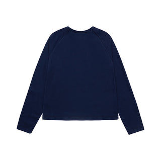 WOMAN MIRROR AC BEAR LONG SLEEVE T-SHIRT DARK NAVY