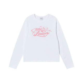 WOMAN MIRROR AC BEAR LONG SLEEVE T-SHIRT WHITE