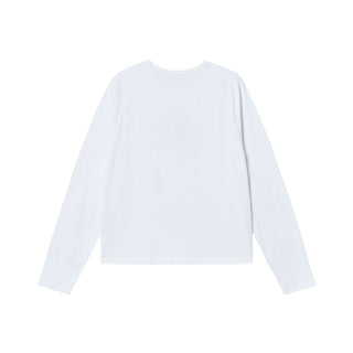 WOMAN MIRROR AC BEAR LONG SLEEVE T-SHIRT WHITE