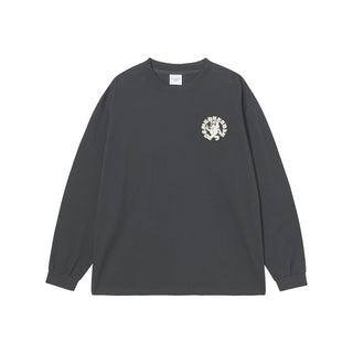 WALKING AC BEAR LONG SLEEVE T-SHIRT CHARCOAL