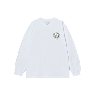 WALKING AC BEAR LONG SLEEVE T-SHIRT WHITE