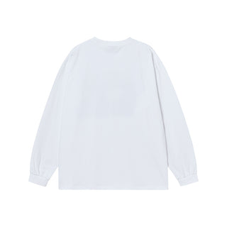 WALKING AC BEAR LONG SLEEVE T-SHIRT WHITE