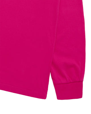 MOBILE SUIT Z GUNDAM PILOT BIO WASHING LONG SLEEVE T-SHIRT HOT PINK