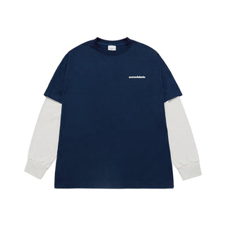 DOUBLE LAYER ADLV LONG SLEEVE T-SHIRT DARK NAVY