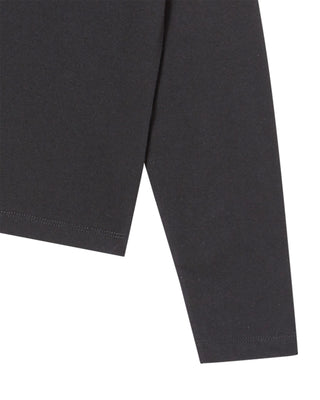 WOMAN PRINCESS FONT LONG SLEEVE T-SHIRT BLACK