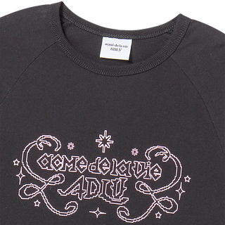 WOMAN PRINCESS FONT LONG SLEEVE T-SHIRT BLACK