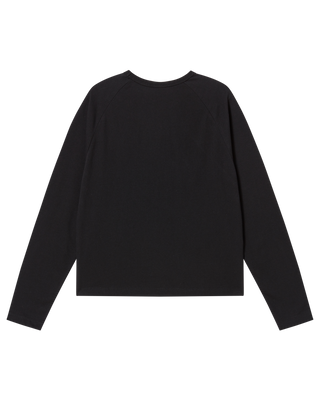 WOMAN PRINCESS FONT LONG SLEEVE T-SHIRT BLACK