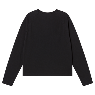 WOMAN PRINCESS FONT LONG SLEEVE T-SHIRT BLACK
