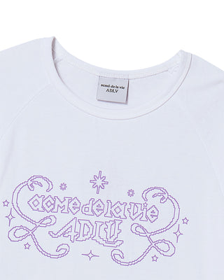 WOMAN PRINCESS FONT LONG SLEEVE T-SHIRT WHITE