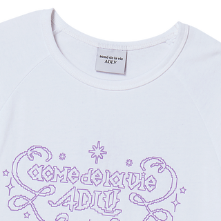 WOMAN PRINCESS FONT LONG SLEEVE T-SHIRT WHITE
