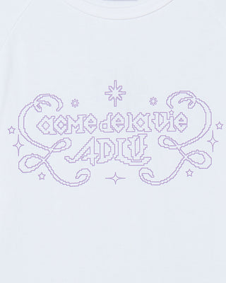 WOMAN PRINCESS FONT LONG SLEEVE T-SHIRT WHITE