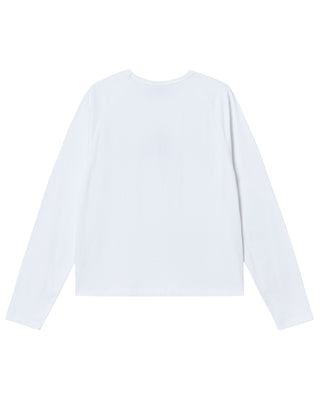 WOMAN PRINCESS FONT LONG SLEEVE T-SHIRT WHITE