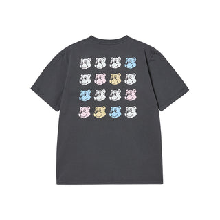 AC BEAR FACE SHORT SLEEVE T-SHIRT CHARCOAL