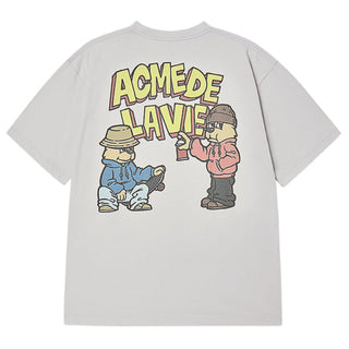 AC BEAR GRAFFITI SHORT SLEEVE T-SHIRT LIGHT GRAY