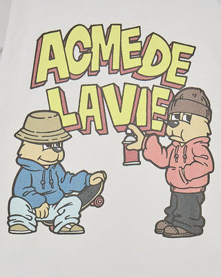 AC BEAR GRAFFITI SHORT SLEEVE T-SHIRT LIGHT GRAY