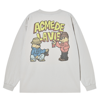 AC BEAR GRAFFITI SHORT SLEEVE T-SHIRT LIGHT GRAY