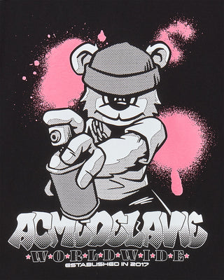 AC BEAR PAINT SHORT SLEEVE T-SHIRT BLACK