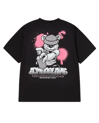 AC BEAR PAINT SHORT SLEEVE T-SHIRT BLACK