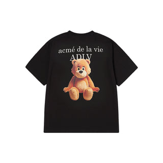 AC BEAR BASIC LOGO SHORT SLEEVE T-SHIRT BLACK